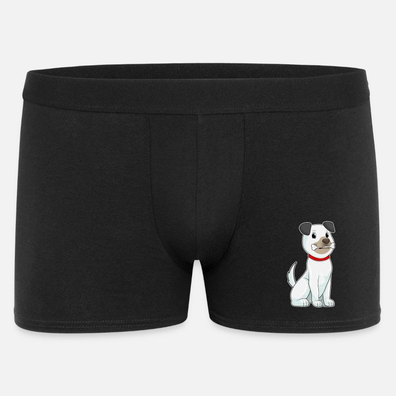 Hund Knochen - Männer Boxer Shorts - Schwarz