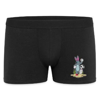 Bunny Soccer Player Soccer - Men's Boxer Shorts - black - Front