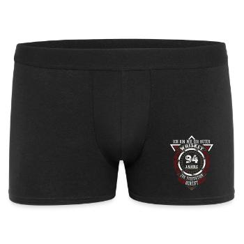 94. Geburtstag Whiskey Whisky - Männer Boxer Shorts - Schwarz - Vorne