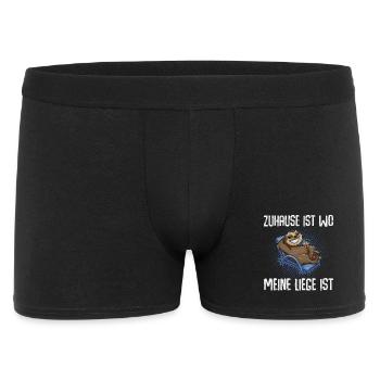 Zuhause Ist Wo Meine Liege Ist Urlaub Urlauber - Männer Boxer Shorts - Schwarz - Vorne