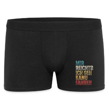 Kanu Kanufahrer Kanufahren - Männer Boxer Shorts - Schwarz - Vorne