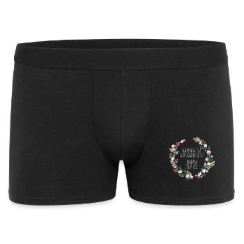 Kannst Du Subtrahieren Dann Zieh Ab Mathelehrer - Männer Boxer Shorts - Schwarz - Vorne