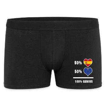 L'Europe et l'Espagne génie / cadeau - Boxer Homme - noir - Devant