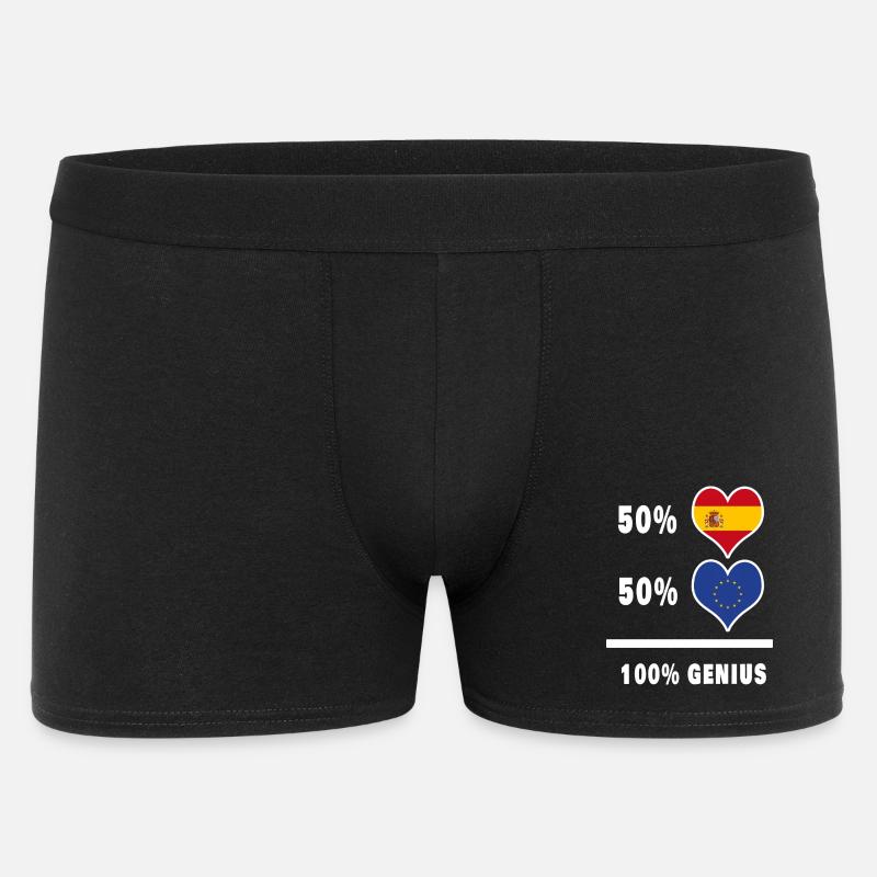 Europa und Spanien genial / Geschenk - Männer Boxer Shorts - Schwarz
