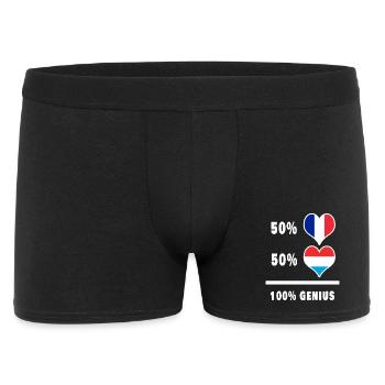 France and Luxembourg Brilliant/gift - Men's Boxer Shorts - black - Front