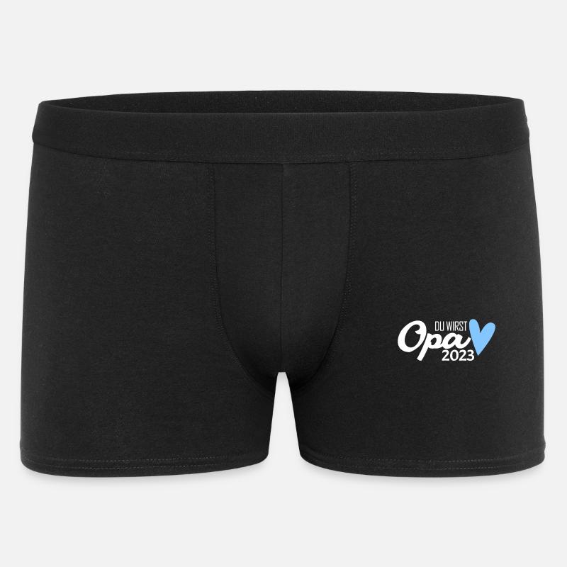 Opa 2023 loading - Männer Boxer Shorts - Schwarz