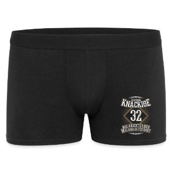 32. Geburtstag Lustig Geschenk - Männer Boxer Shorts - Schwarz - Vorne