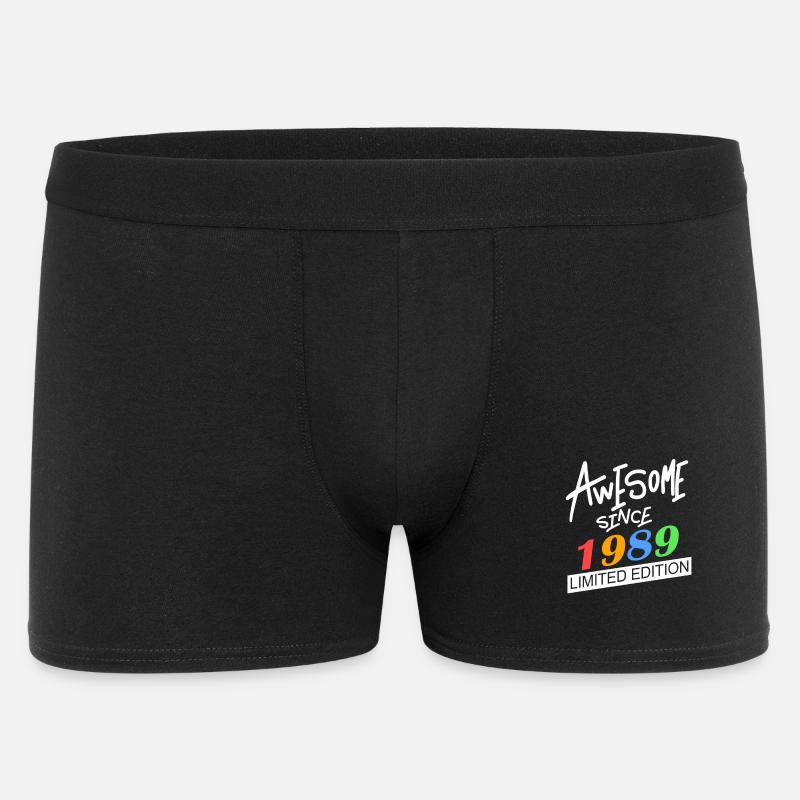 1989 geboren - Männer Boxer Shorts - Schwarz