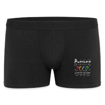 Jahrgang 2002 - Fantastisch seit 2002 - Männer Boxer Shorts - Schwarz - Vorne