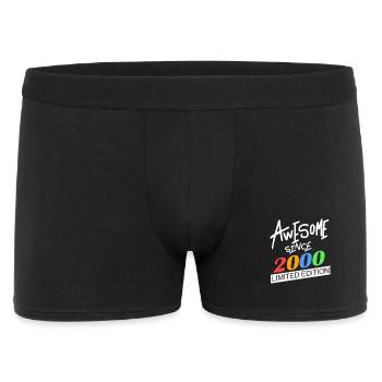 Jahrgang 2000 - Fantastisch seit 2000 - Männer Boxer Shorts - Schwarz - Vorne