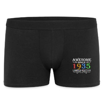 1935 - Jahrgang 1935 - Fantastisch seit 1935 - Männer Boxer Shorts - Schwarz - Vorne