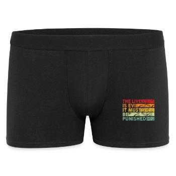 The liver is evil and is punished - Men's Boxer Shorts - black - Front