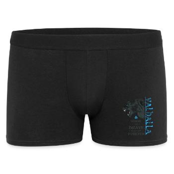 Grizzlybär Valhalla Wikinger Bär Wotansknoten - Männer Boxer Shorts - Schwarz - Vorne
