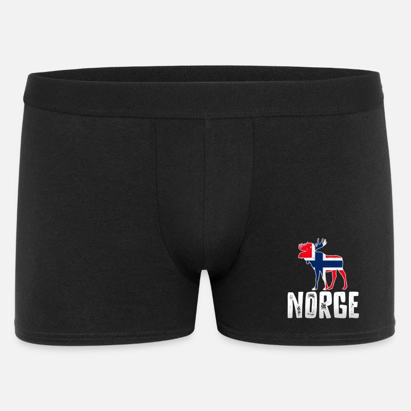 Norwegen - Männer Boxer Shorts - Schwarz