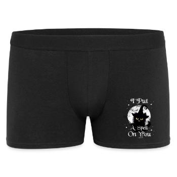 I Put A Spell On You Wuschelige Cat Wand - Men's Boxer Shorts - black - Front