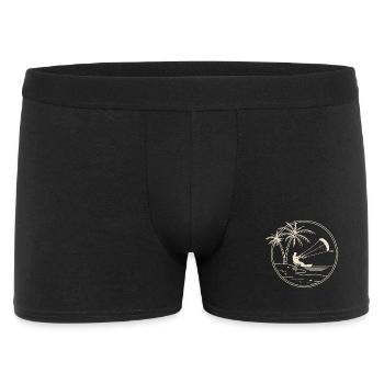 Kitesurfen Kitesurf Kitesurfer Kiteboard - Männer Boxer Shorts - Schwarz - Vorne