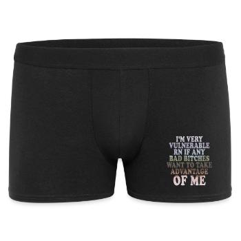 Je suis très vulnérable IA - Boxer Homme - noir - Devant
