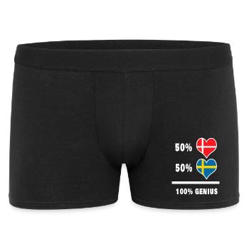 Danemark et Suède Genial / Cadeau - Boxer Homme - noir - Devant
