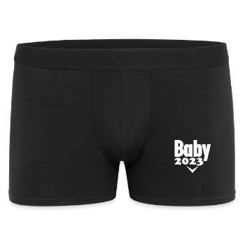 Bébé 2023 - Naissance Enceinte 2023 Grossesse - Boxer Homme - noir - Devant
