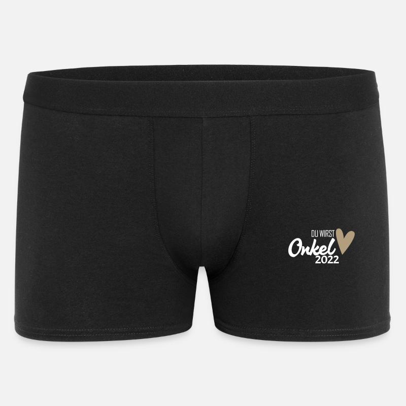 Onkel 2022 - Onkel werden - Du wirst Onkel - Männer Boxer Shorts - Schwarz