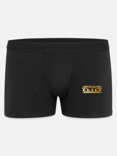 Team Bride in Gold - Men's Boxer Shorts - black