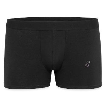 Herz Herzchen Verliebt zwei Herzen Pocket - Männer Boxer Shorts - Schwarz - Vorne