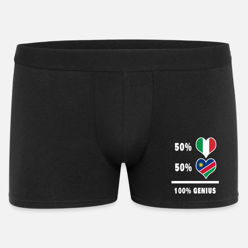 Brilliant Italien und Namibia / Geschenk - Männer Boxer Shorts - Schwarz