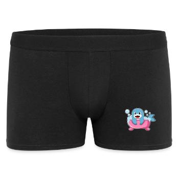 Dolphin Bathing Bathtub - Men's Boxer Shorts - black - Front