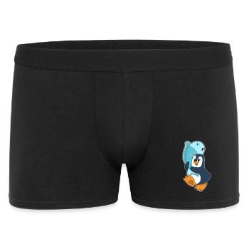 Penguin Fish - Men's Boxer Shorts - black - Front