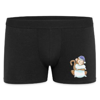 Monkey Sleeping Pillow - Men's Boxer Shorts - black - Front