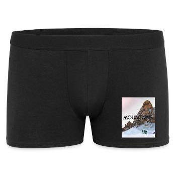 Snowy mountain - Men's Boxer Shorts - black - Front