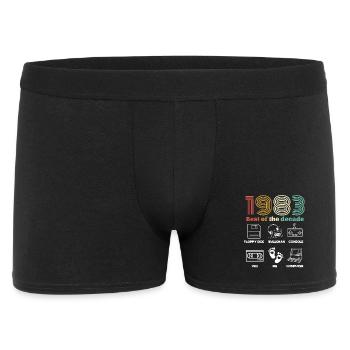 Best of the Decade 1983 - Humour Anniversaire - Boxer Homme - noir - Devant