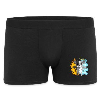 Dog Terrier - Ange et Diable - Boxer Homme - noir - Devant