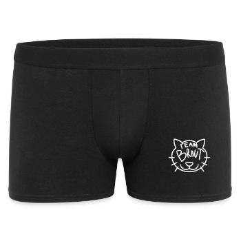 Team Braut Hochzeitsfeier Katze - Männer Boxer Shorts - Schwarz - Vorne