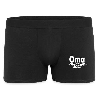 Oma 2023 Schwangerschaft verkünden - Männer Boxer Shorts - Schwarz - Vorne
