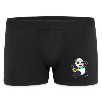 Panda Schüler Rucksack Schule - Männer Boxer Shorts - Schwarz - Vorne