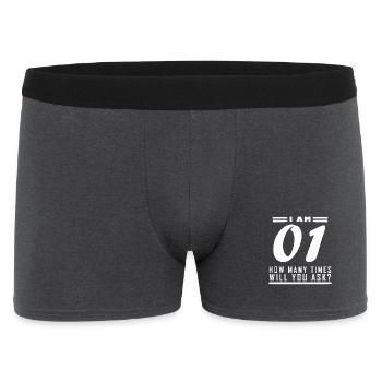 I am 1 – 1st birthday gift - Men's Boxer Shorts - charcoal grey - Front