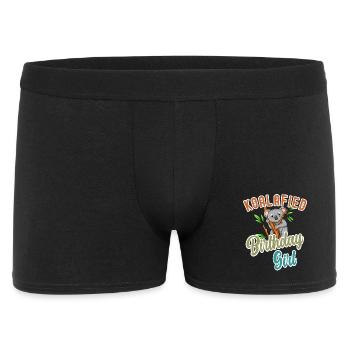 Koalafied Birthday Girls Qualified Pun Cute and Fu - Men's Boxer Shorts - black - Front