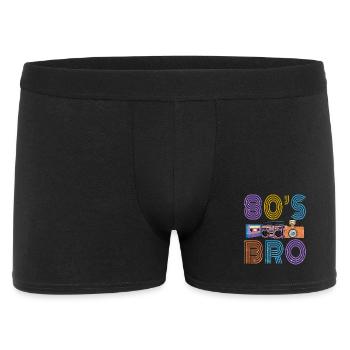 80's Bro Retro Vintage Mixtape Cassette Player Cam - Boxer Homme - noir - Devant
