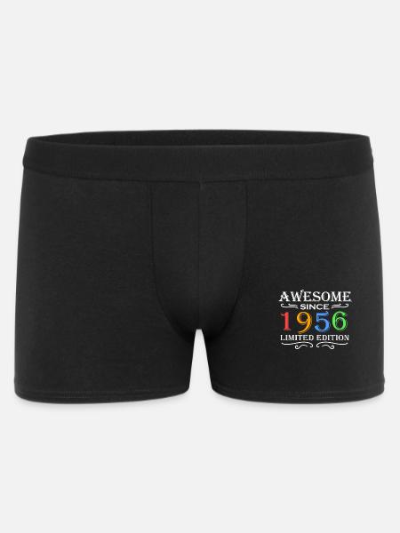 1956 - Born 1956 - Men's Boxer Shorts - black
