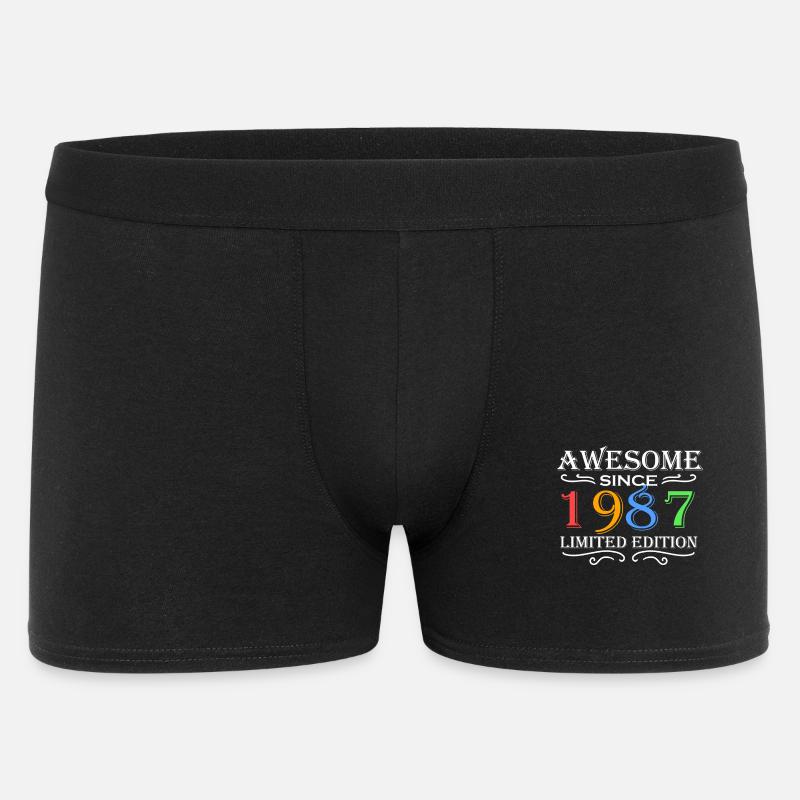 1987 - Born 1987 - Men's Boxer Shorts - black