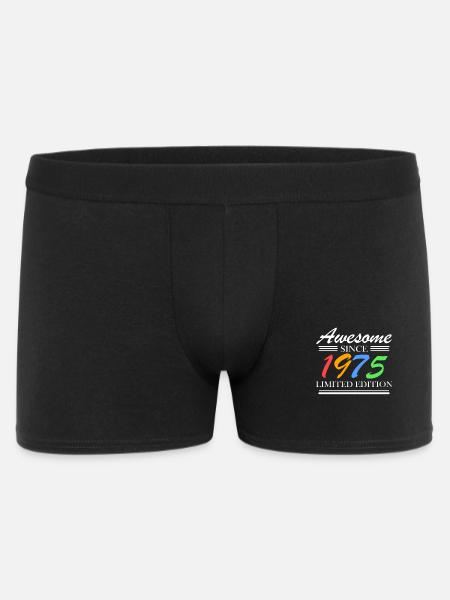 1975 - Fantastisch seit 1975 - Jahrgang 1975 - Männer Boxer Shorts - Schwarz