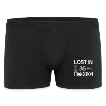Triathlon triathlète perdu en transition - Boxer Homme - noir - Devant