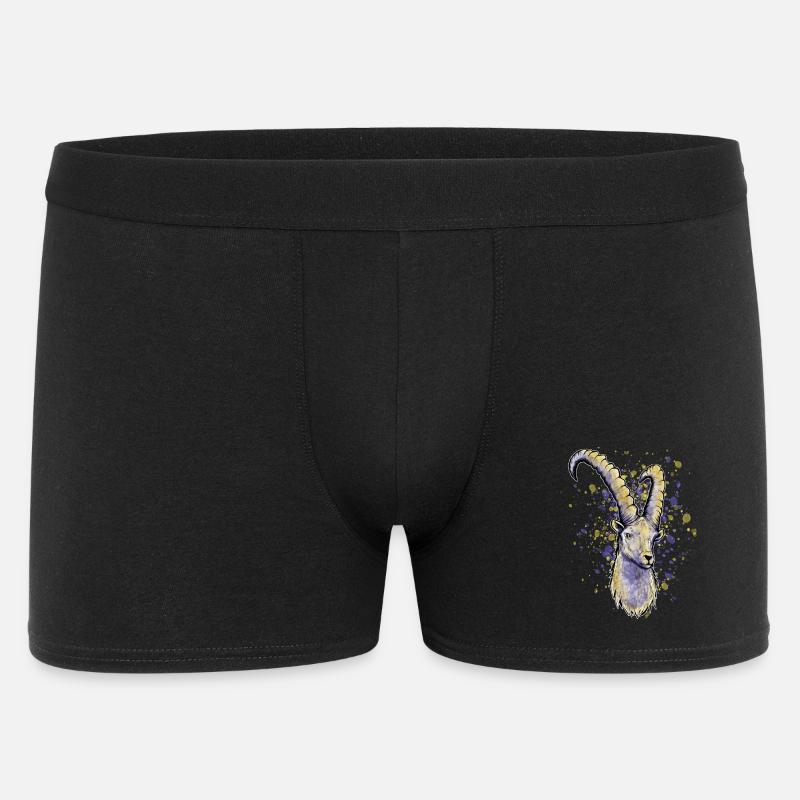 Steinbock Astrologie - Männer Boxer Shorts - Schwarz