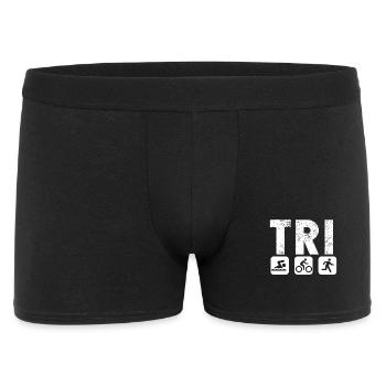 Tri Trilife Triathlon - Men's Boxer Shorts - black - Front