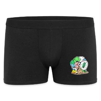 10. Geburtstag Niedliche Tiere 10 Jahre alt - Männer Boxer Shorts - Schwarz - Vorne