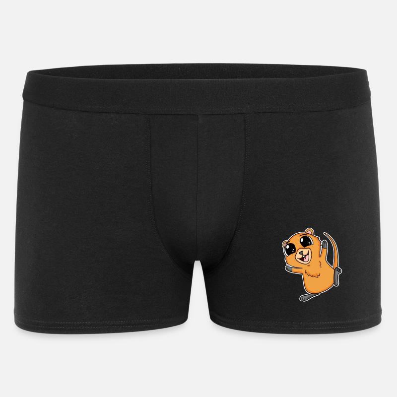 Quokka - Männer Boxer Shorts - Schwarz
