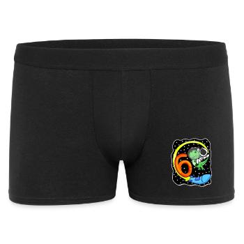 Jeune astronaute dinosaure de 6 ans - Boxer Homme - noir - Devant