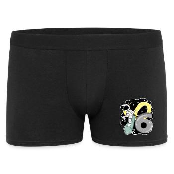 Boy 6 years old - 6th birthday gift - Men's Boxer Shorts - black - Front