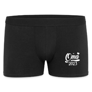 Oma 2023 - Werdende Oma 2023 - Männer Boxer Shorts - Schwarz - Vorne